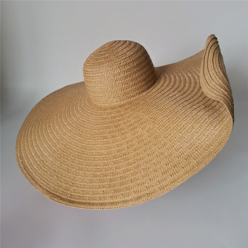 Beach Holiday Straw Collapsible Sun Hat with Color Options