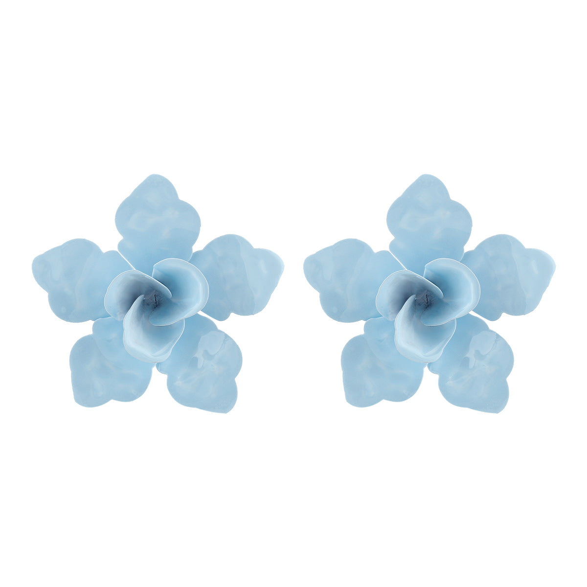 Boucles d'oreilles florales en émail vintage Temperament