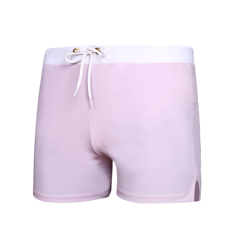 Bañador de playa informal con cordón y colores a juego para hombre