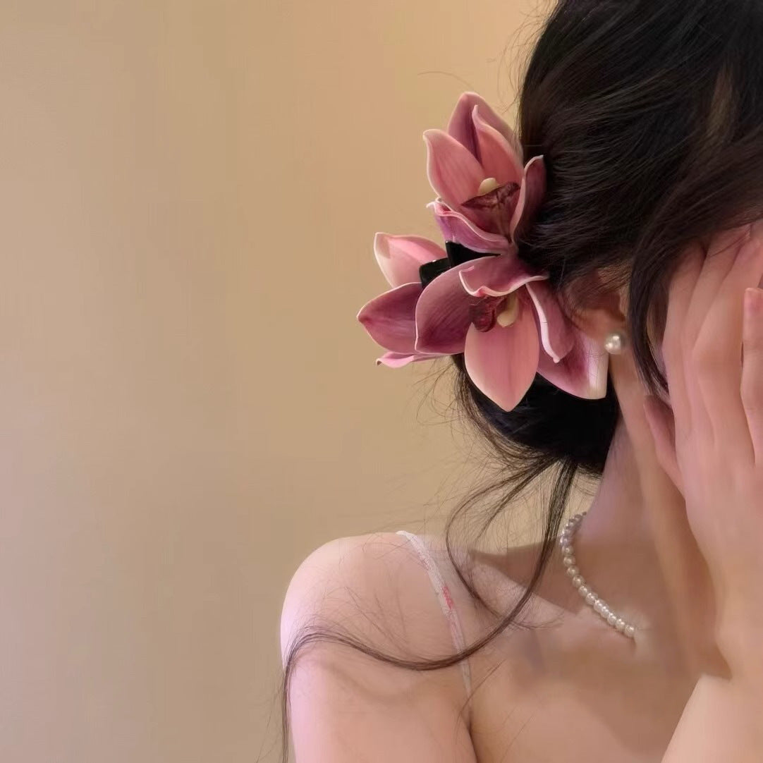 Fashion Holiday Beach Simulation Flower Grab Clip