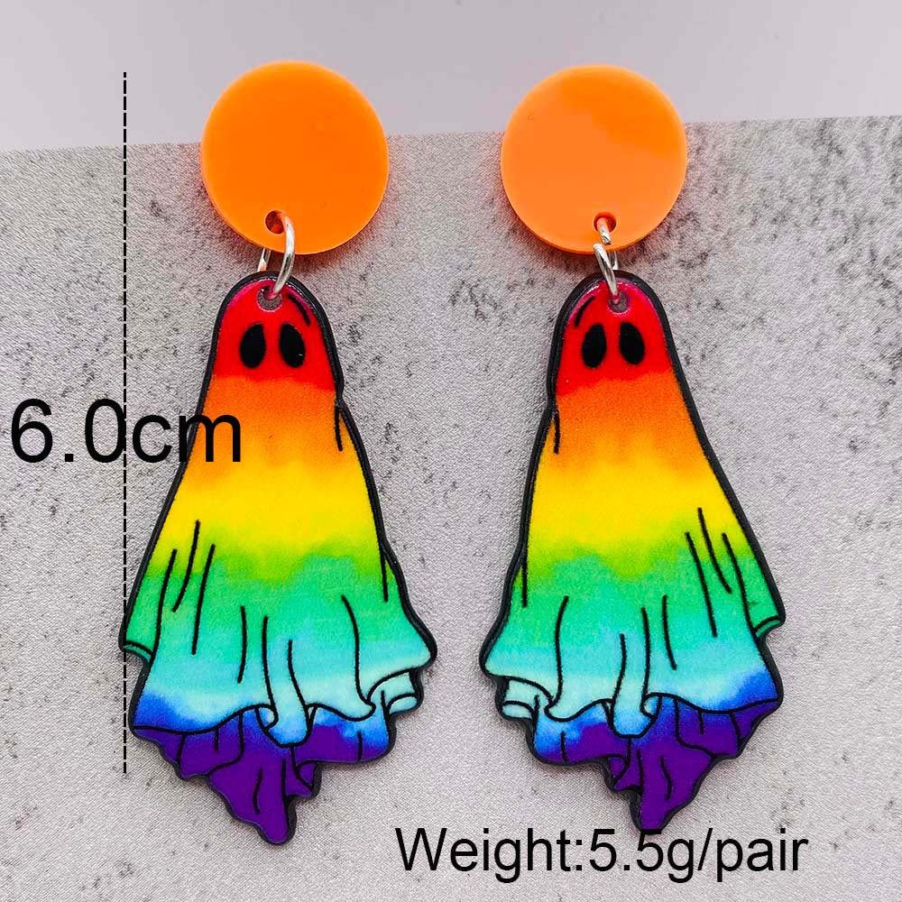 Halloween Women Horror Personality Mushroom Head Ghost Earrings