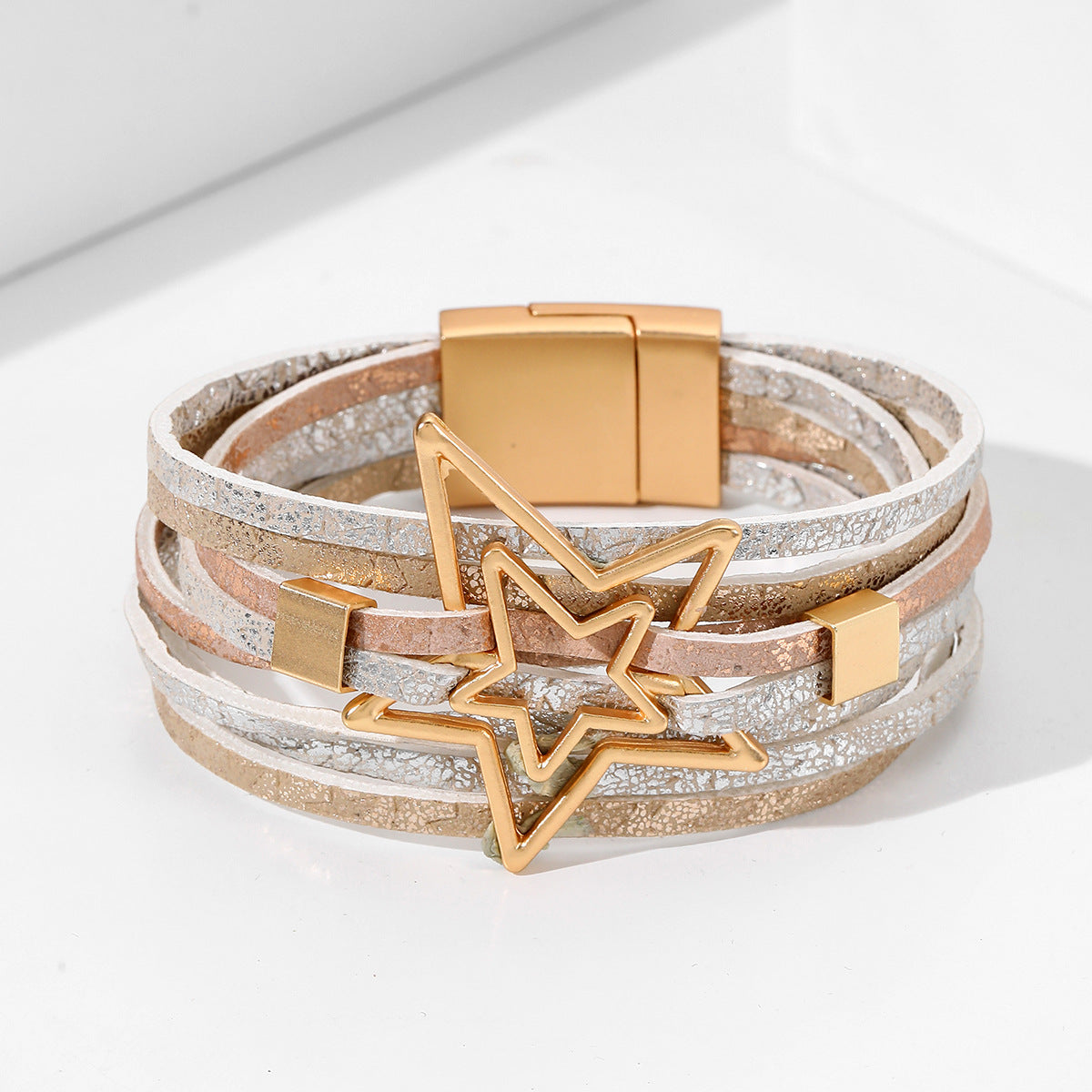 Bohemian Multi-Layer Leather Alloy Bracelet