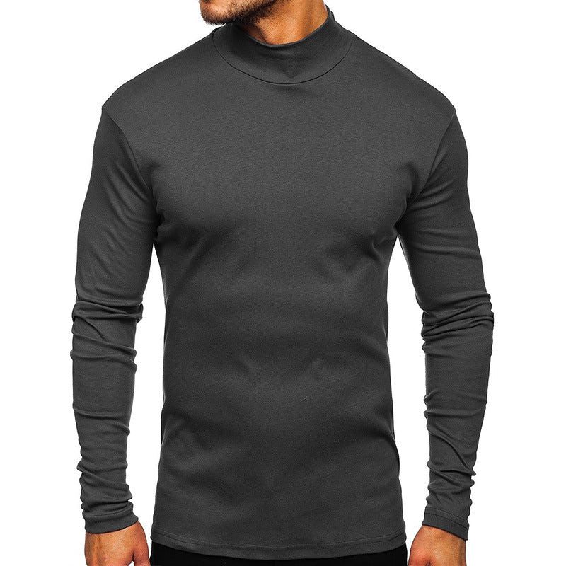 Men's Casual Basic Solid Color Long Sleeve T-Shirt