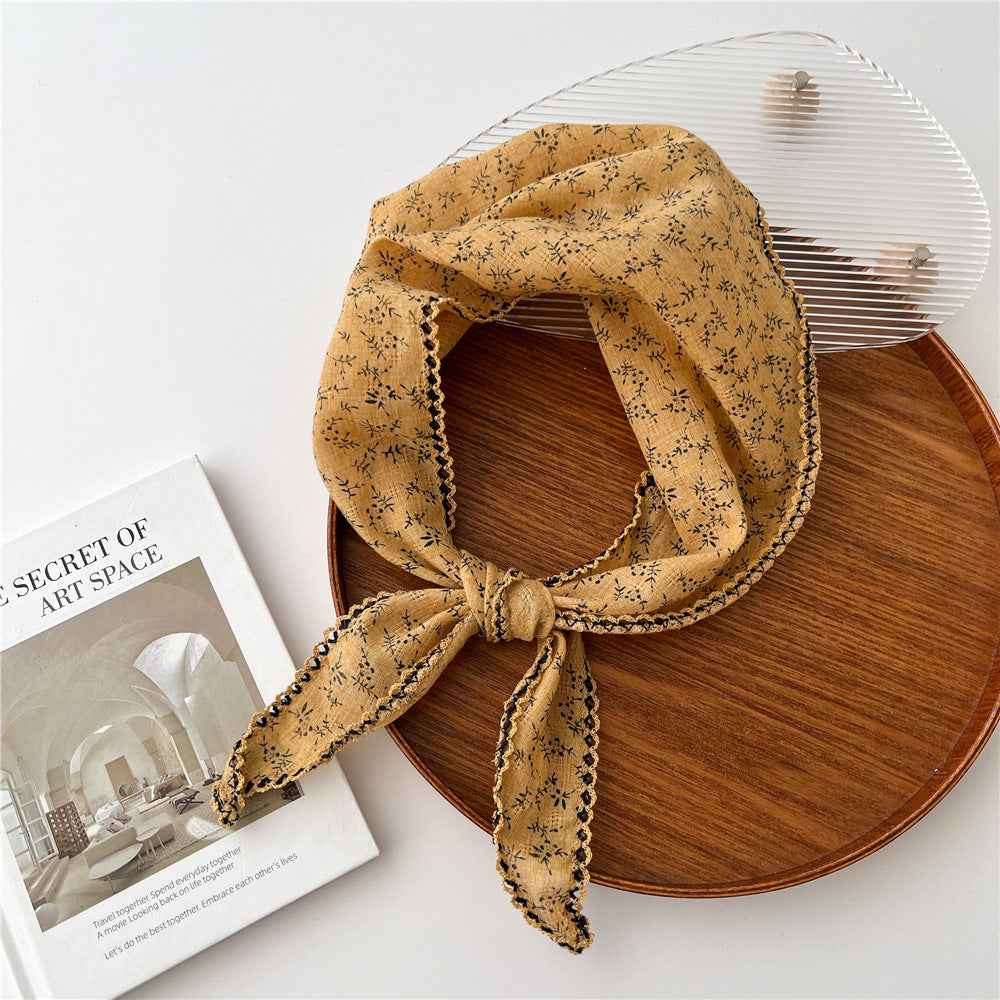 Summer Women Fashion Sunscreen Cotton Linen Scarf
