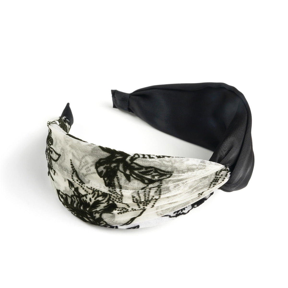 Bandeau large style bohème tie-dye pour femme, style doux