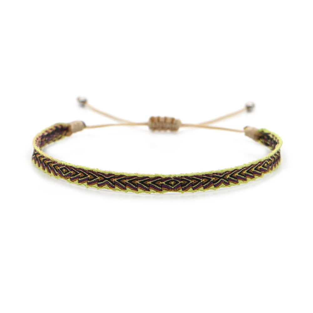 Bohemian Ethnic Ribbon Handwoven Bracelet