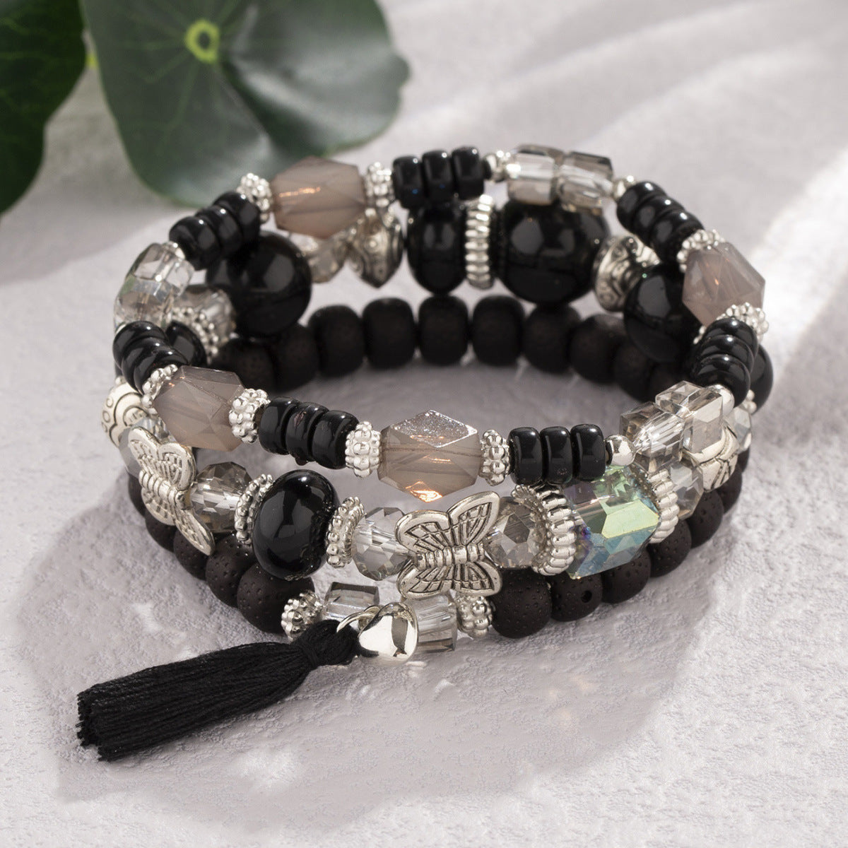 Bohemian Style Multi-Layer Wooden Beaded Bracelet