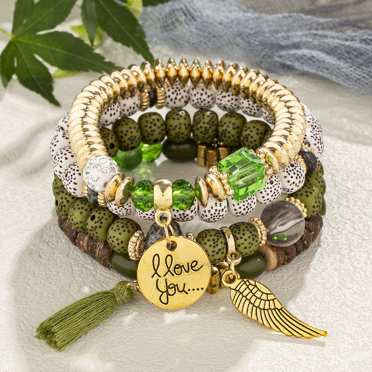 Bohemian Style Multi-Layer Wooden Beaded Bracelet