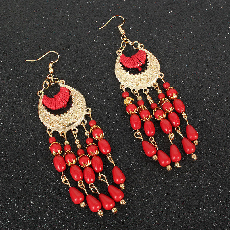 Bohemian Ethnic Style Retro Tassel Earrings