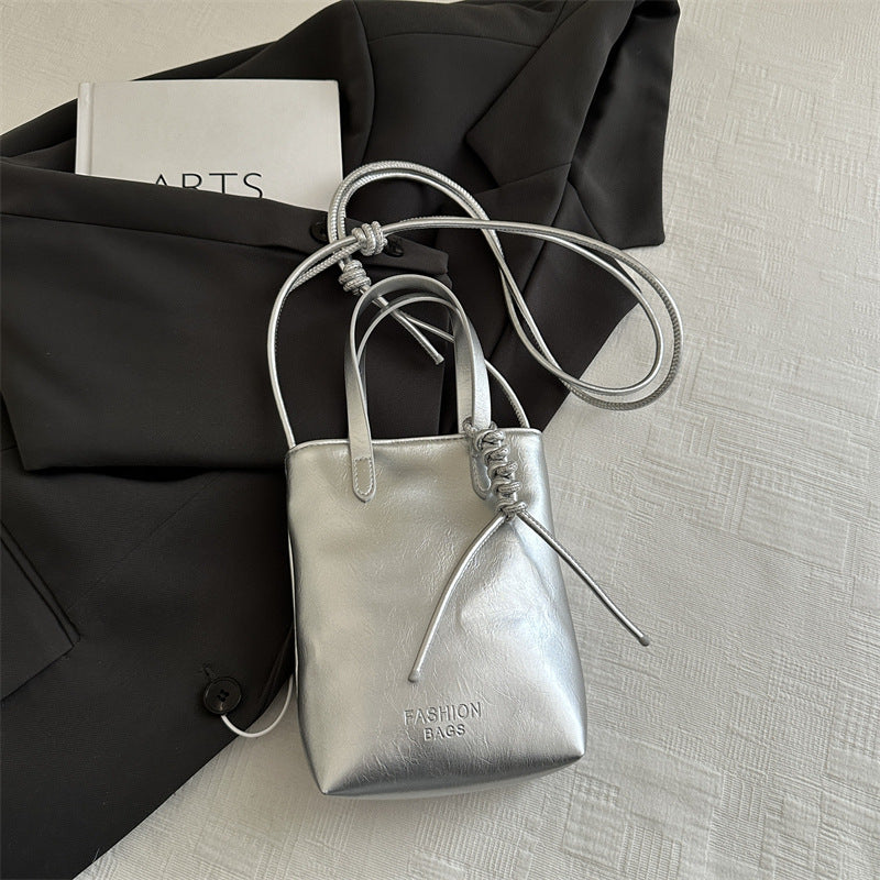 Bolso bandolera para teléfono móvil de color sólido y sencillo de moda