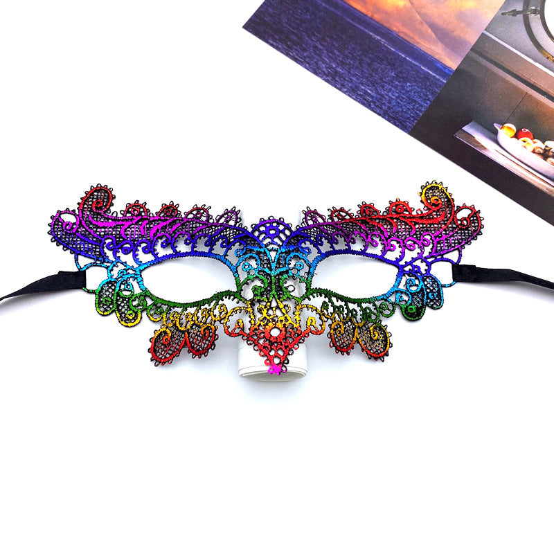 Women Fashion Cutout Sexy Lace Fox Halloween Mask