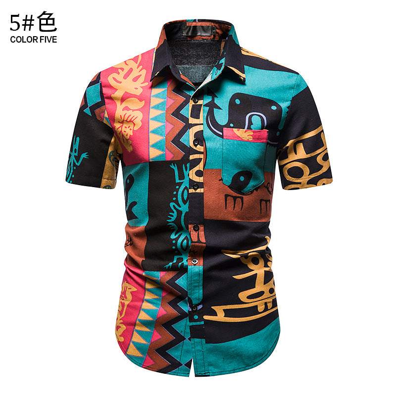 Camisa informal de verano para hombre para vacaciones en la playa