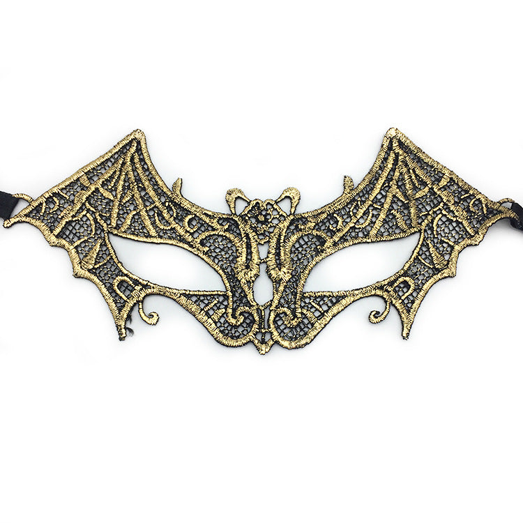 Women Simple Hollow Lace Half Face Mask for Halloween