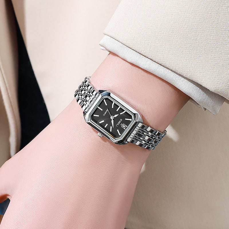 Women Fashion Casual Simple Square Quartz Watch