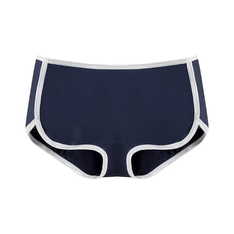 Pantalones cortos deportivos informales de algodón con bloques de colores y transpirables para mujer