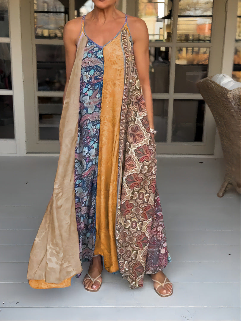 Summer Women Casual Vacation Beach Maxi Dress
