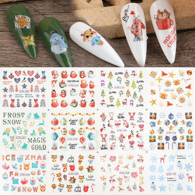 Halloween Skull Nail Stickers Funny Skull Design
