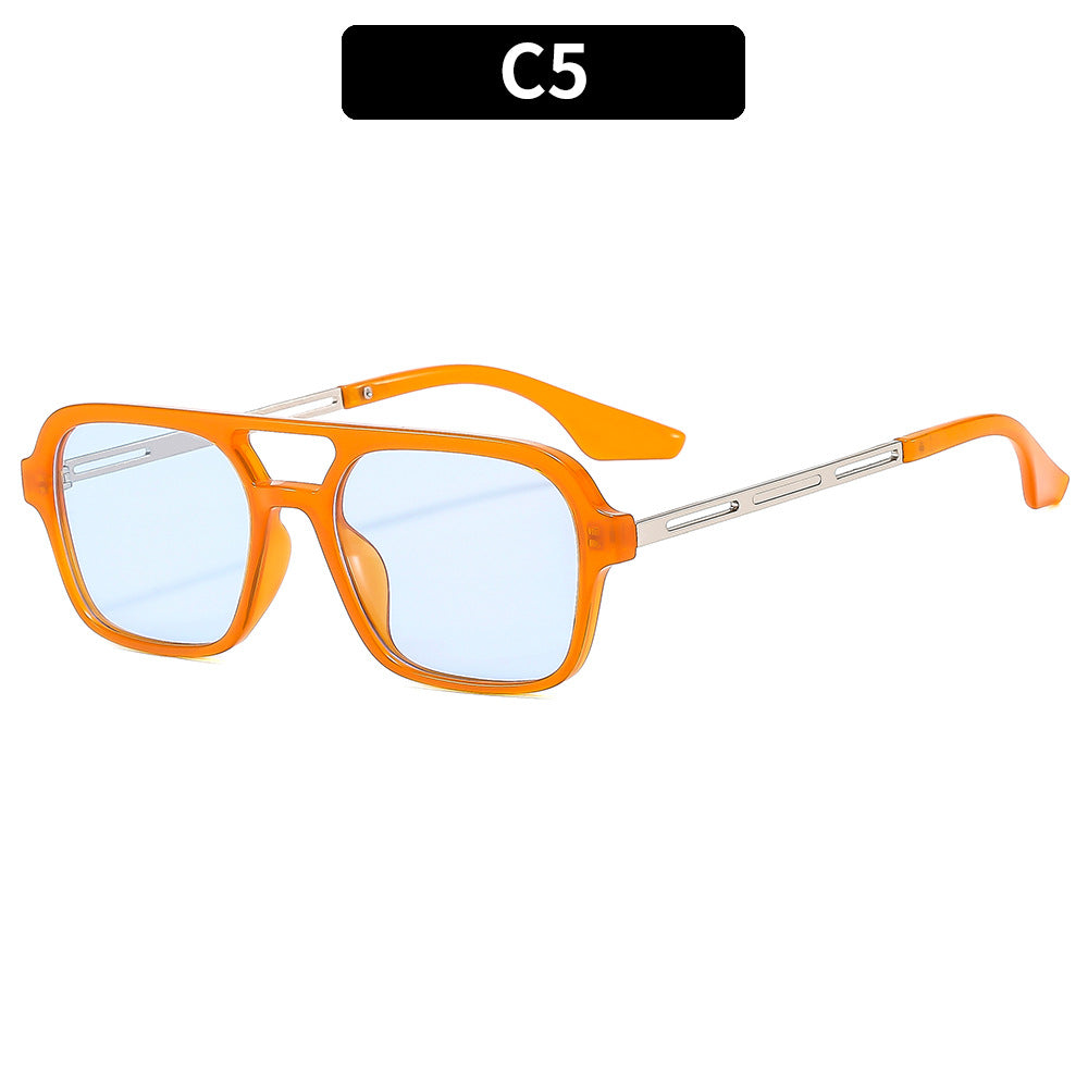 Gafas de sol estilo aviador retro de doble haz