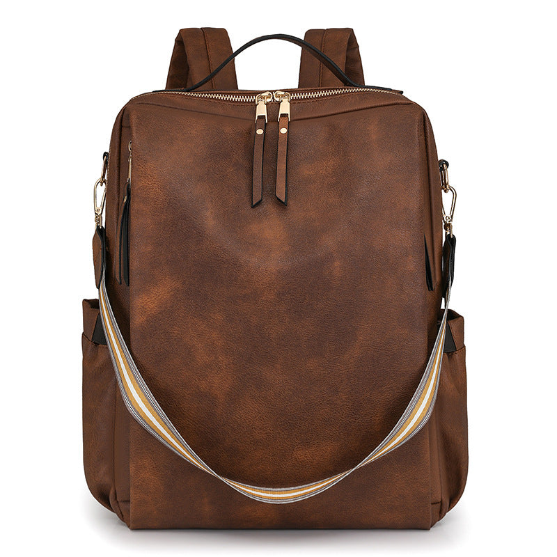 Women Retro Style Multi Functional Pu Fashion Backpack
