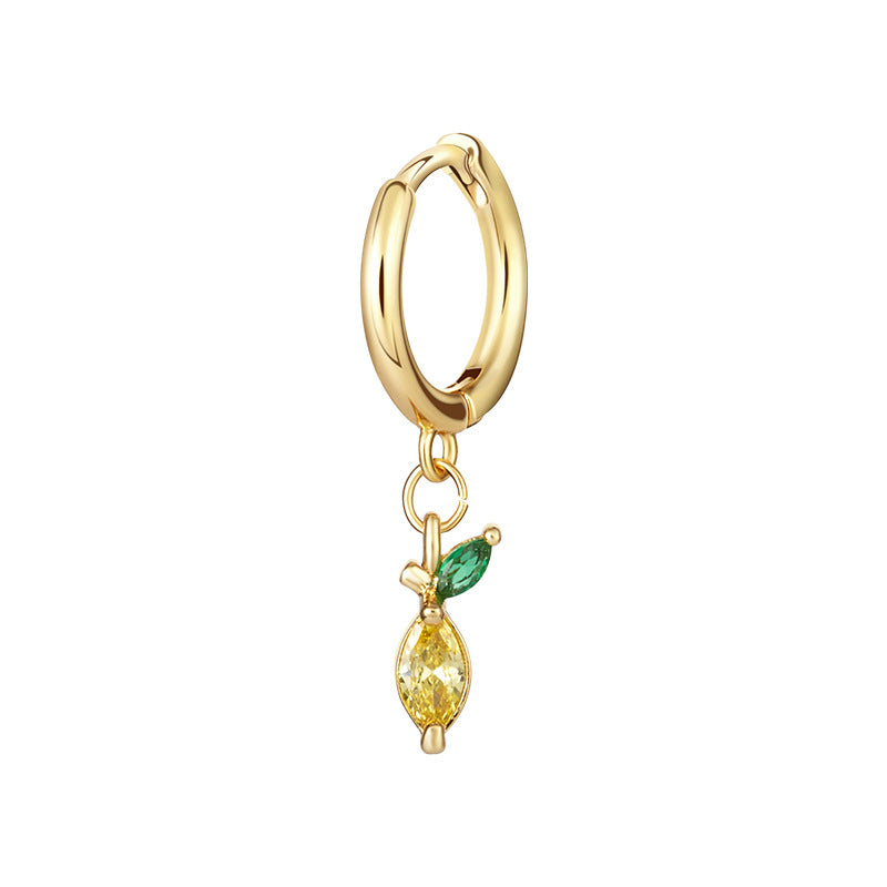 Boucles d'oreilles exquises en zircon multicolore pour femmes
