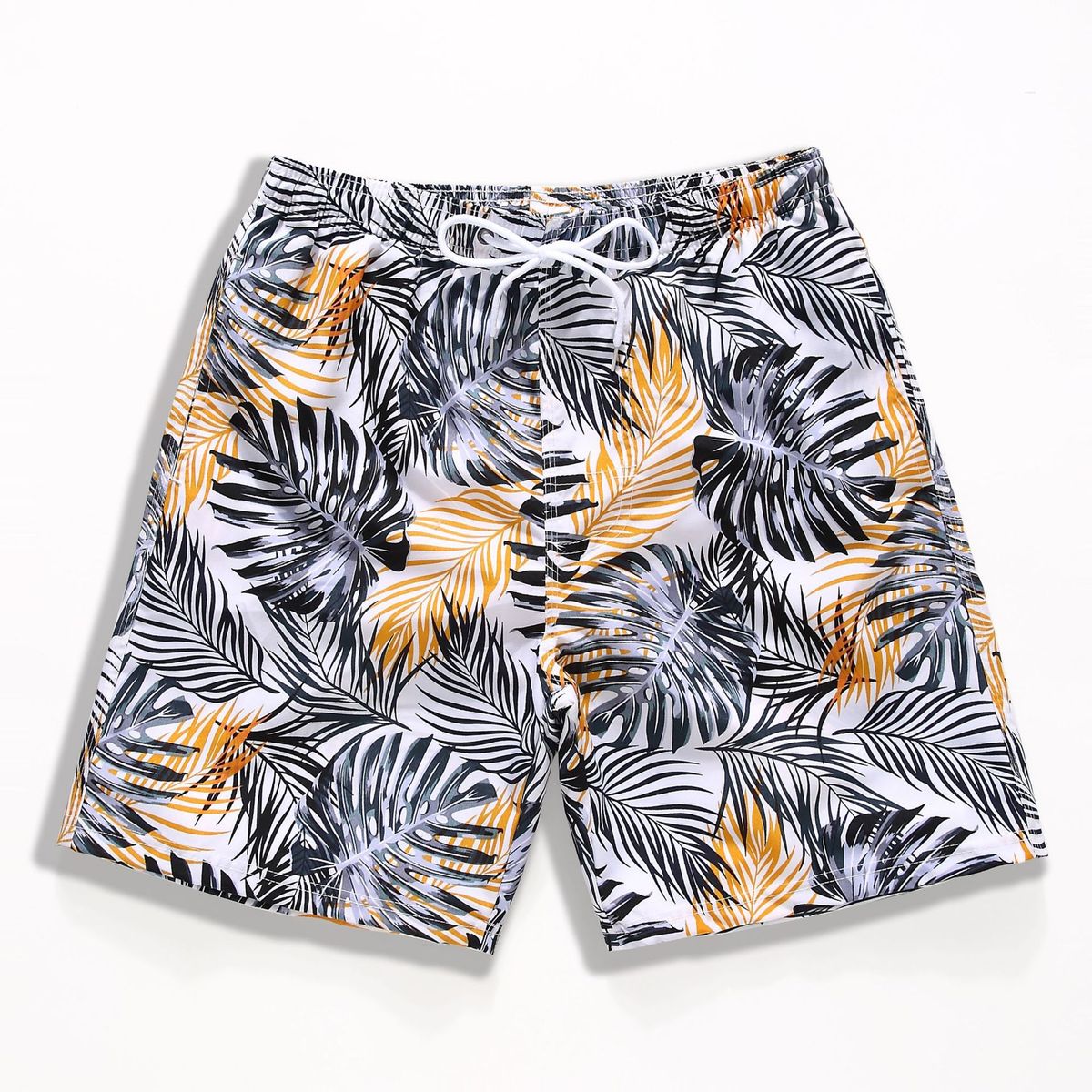 Boy's Casual Printed Loose Beach Swim Trunks