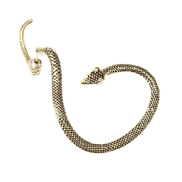 Women Fashion Trendy Wrapped Snake Earrings