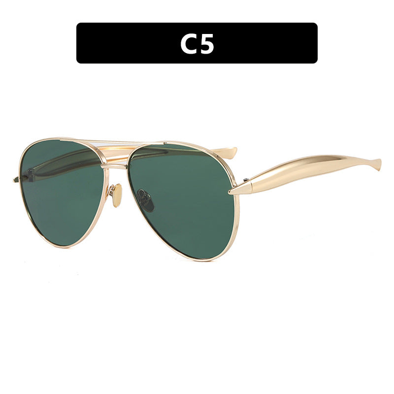 Toad Shaped Metal Sunglasses