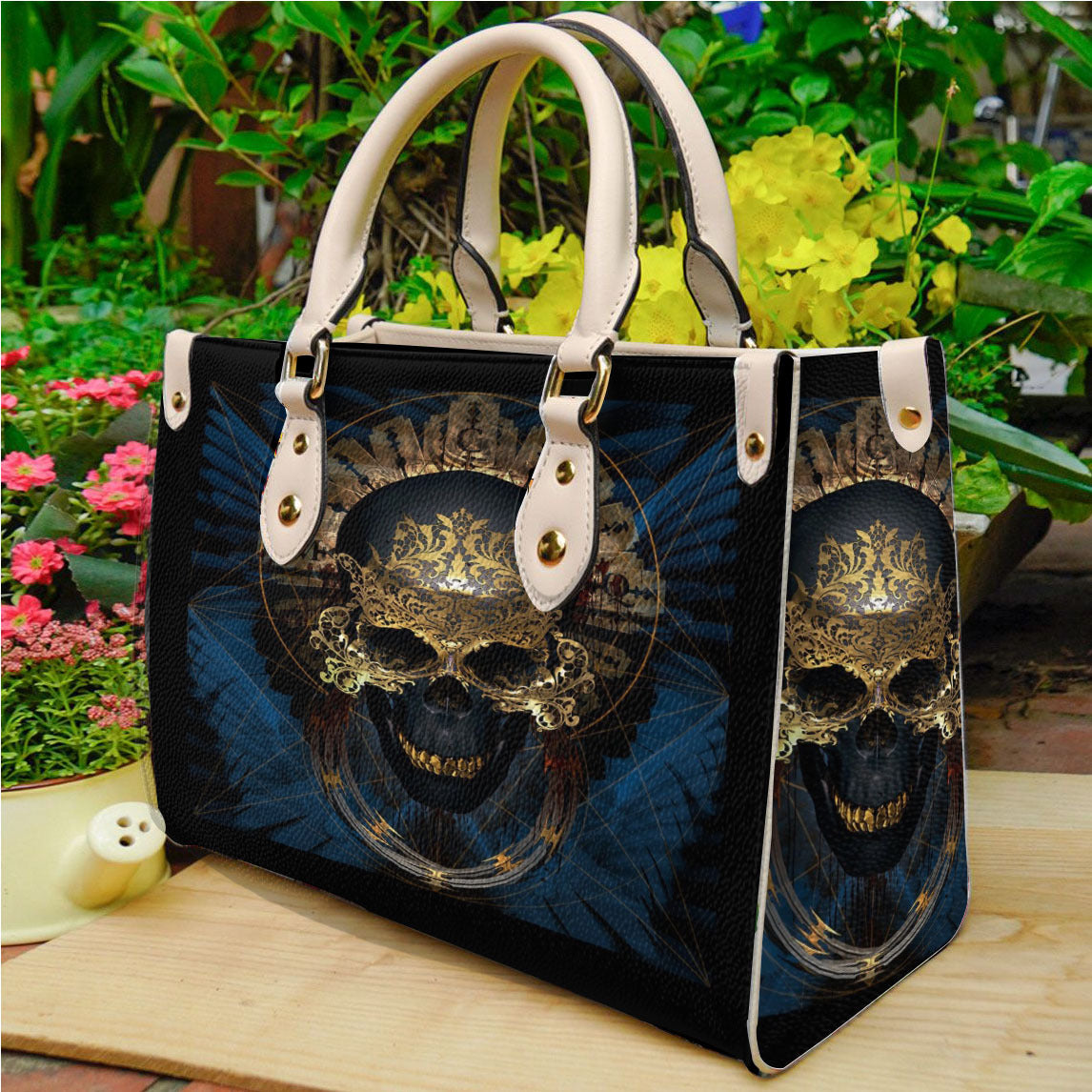 Sac à main en PU imprimé tête de mort pour femme, motif dessin animé d'Halloween