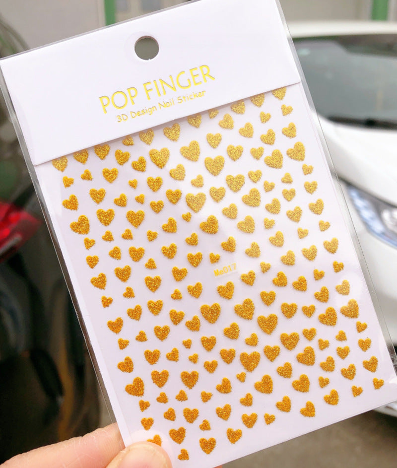 Pegatinas de uñas de amor para San Valentín