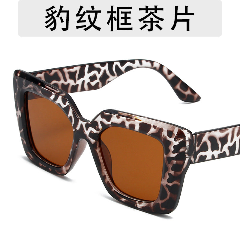 Gafas de sol cuadradas de montura grande de moda