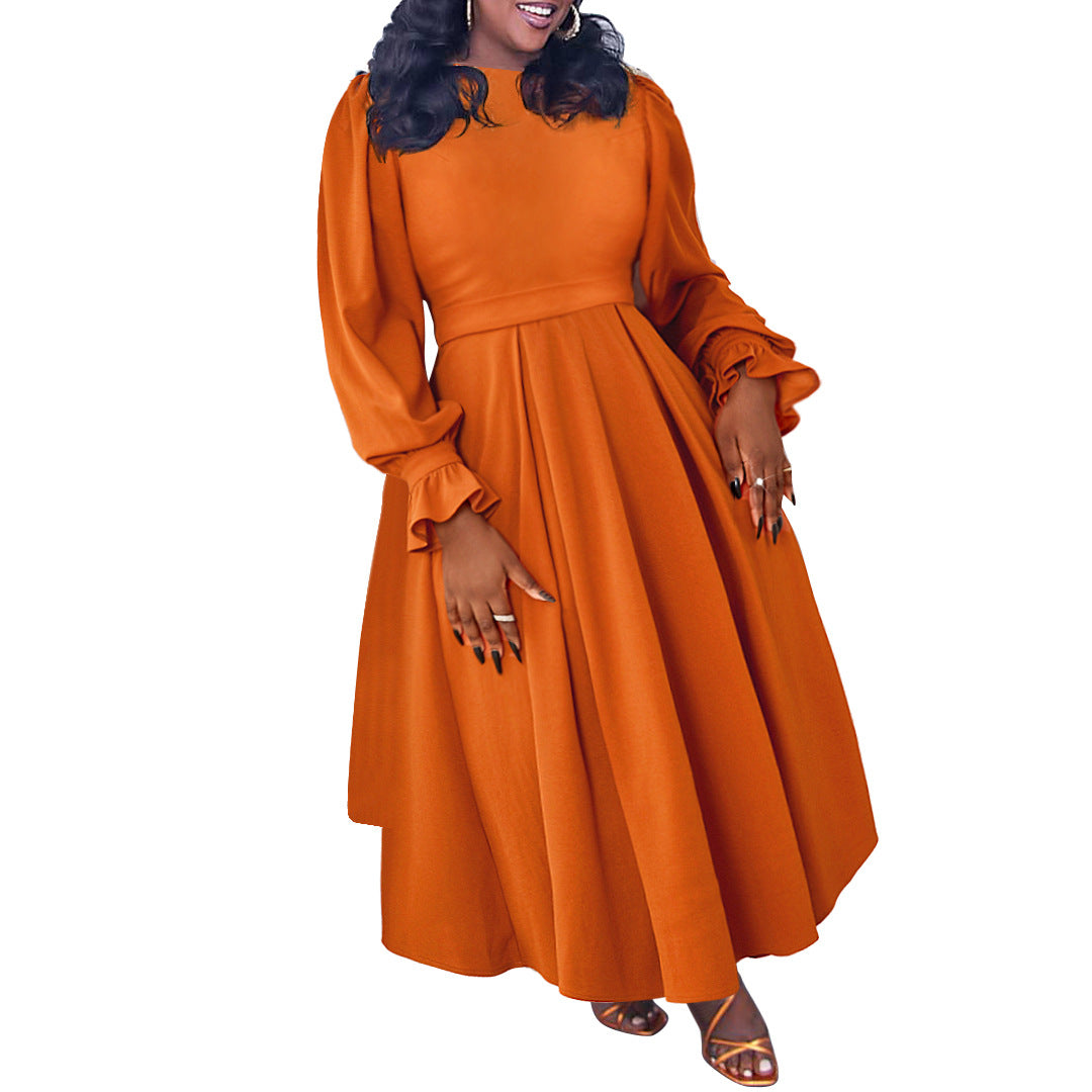 Vestido jersey elegante de talla grande para mujer