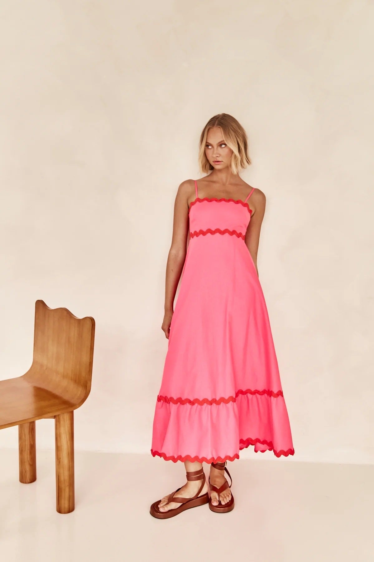 Women Casual Summer Vacation Floral Maxi Sun Dress