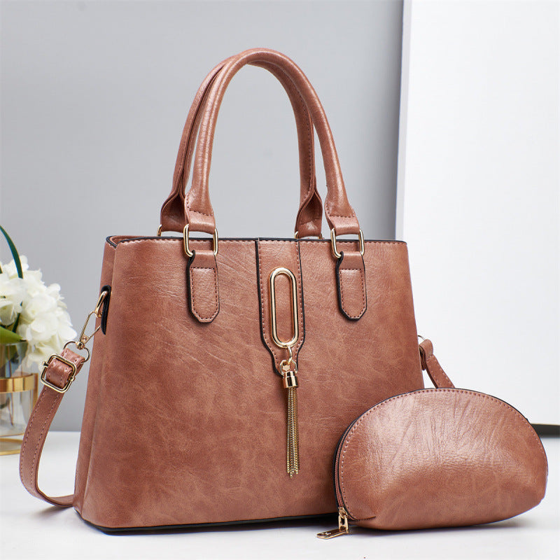 Ensemble deux pièces pour femme, sac à main élégant