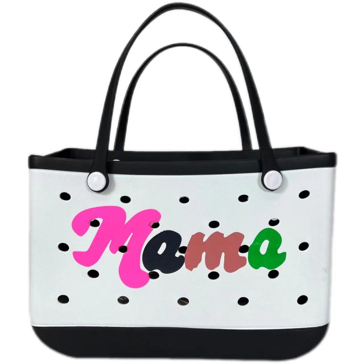 Sac de plage Eva imprimé à motif géométrique, fourre-tout polyvalent