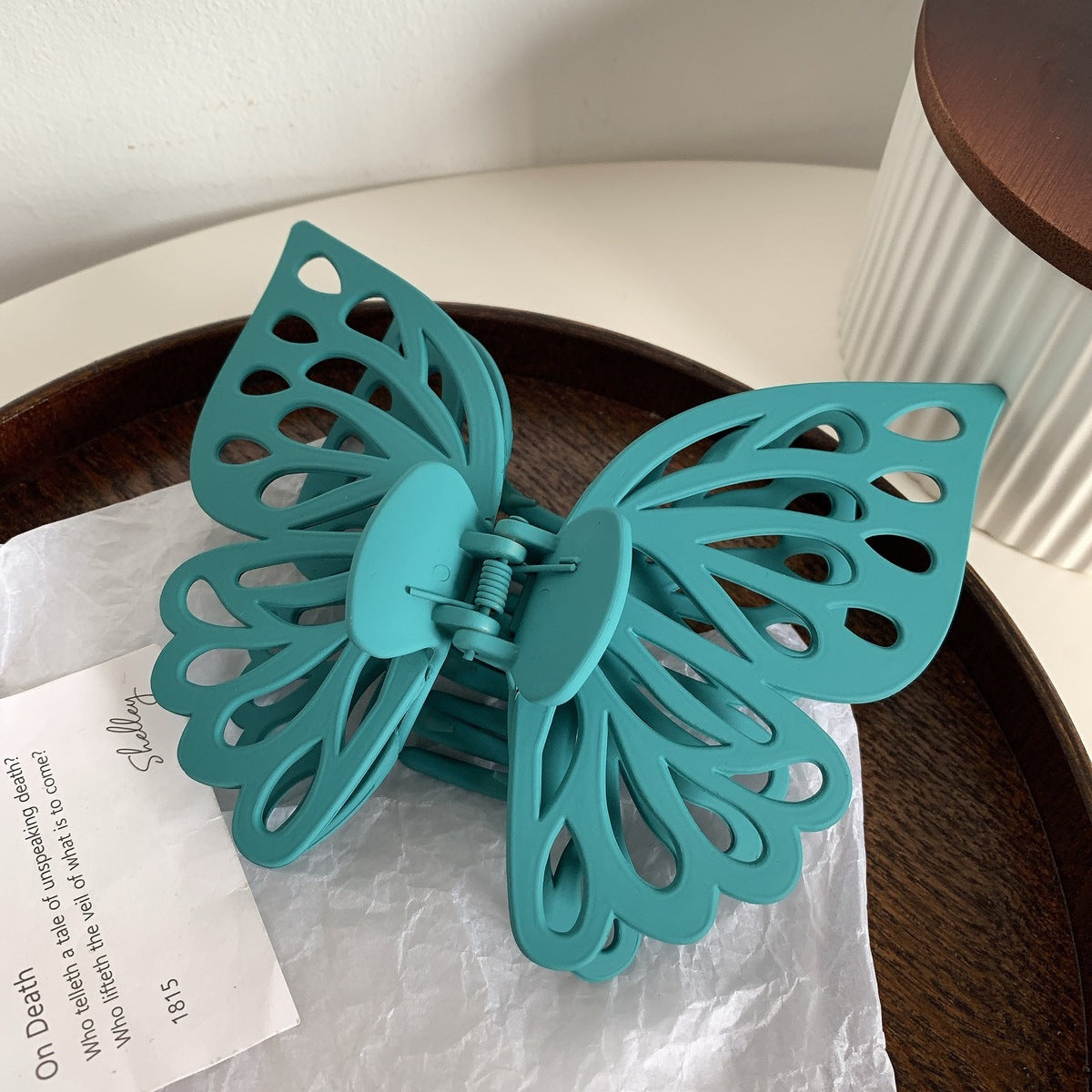 Women Fashion Oversized Double Layer Hollow-Out Butterfly Hair Clip