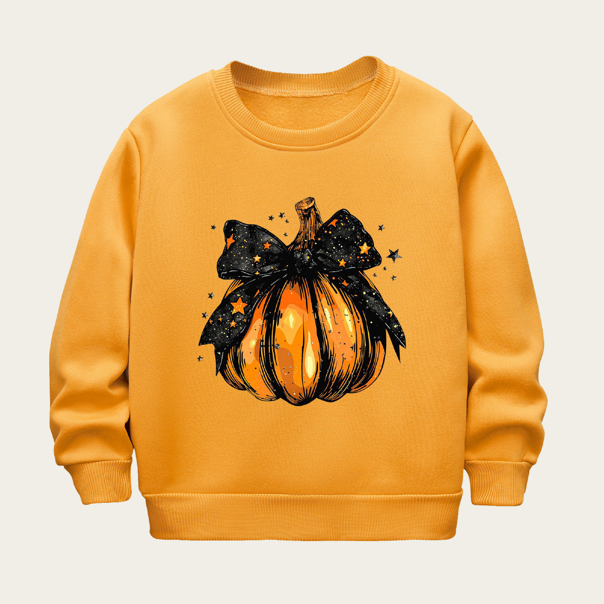 Kids Toddler Boys Girls Cartoon Print Fleece Sweatshirts