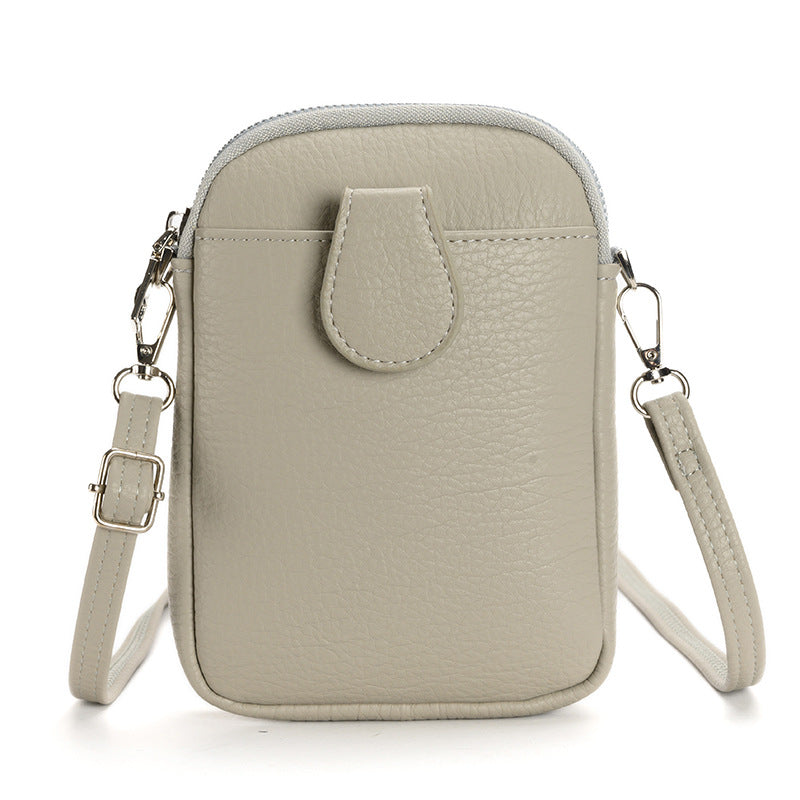 Women Casual Small Phone Crossbody Bag in PU Leather