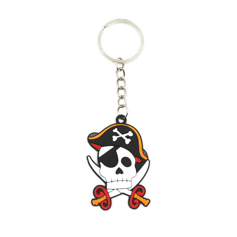 Halloween Unisex Fashion Pirate Skull Key Chain