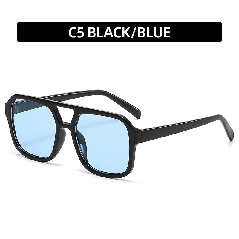 Gafas de sol clásicas de aviador de doble haz