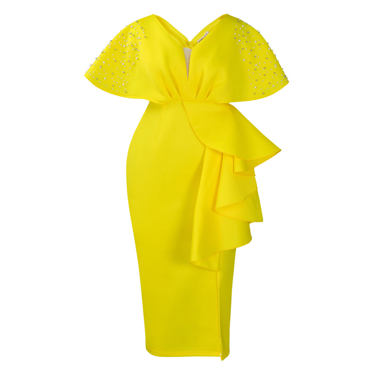 Women Fashion Elegant Irregular Plus Size Dress