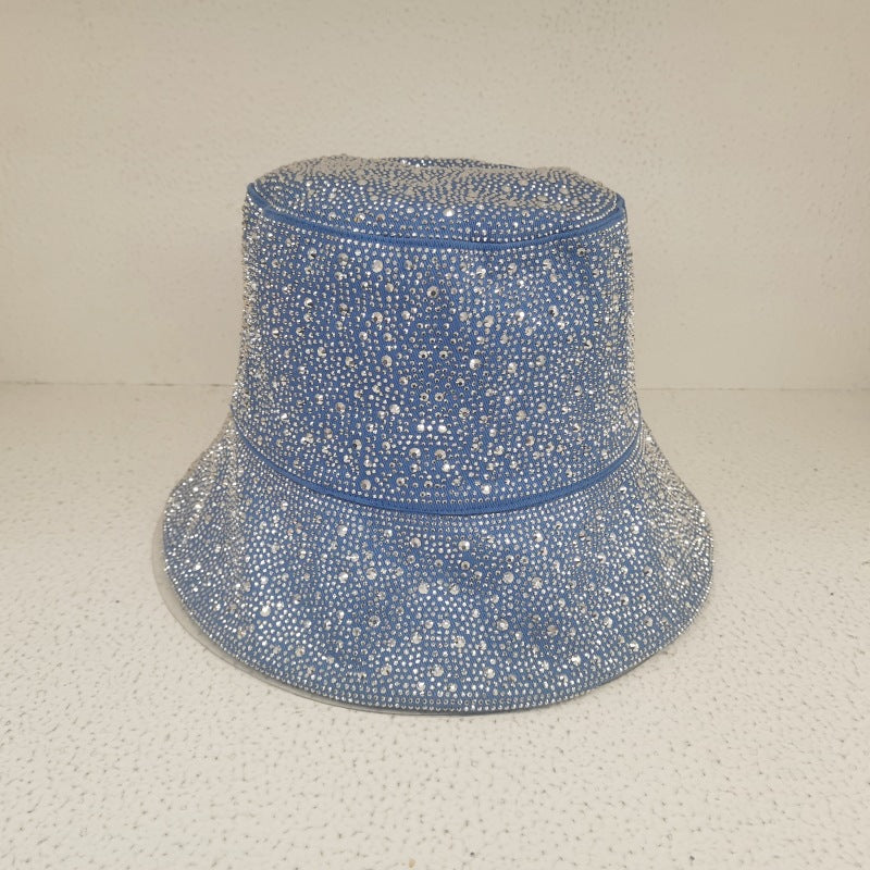 Gipsophila Flash Rhinestone Fashion Casual Bucket Hat