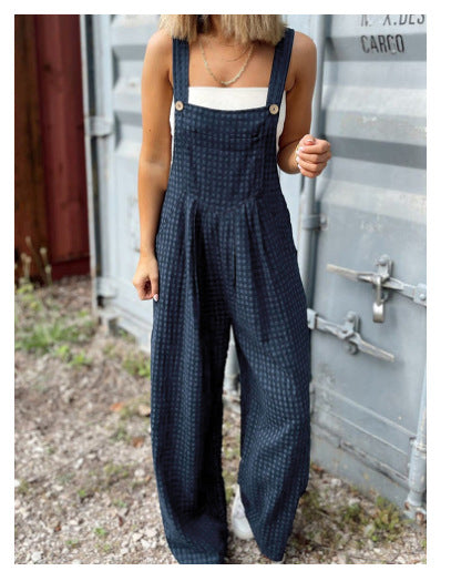 Women Casual Printed Wide-Leg Jumpsuits