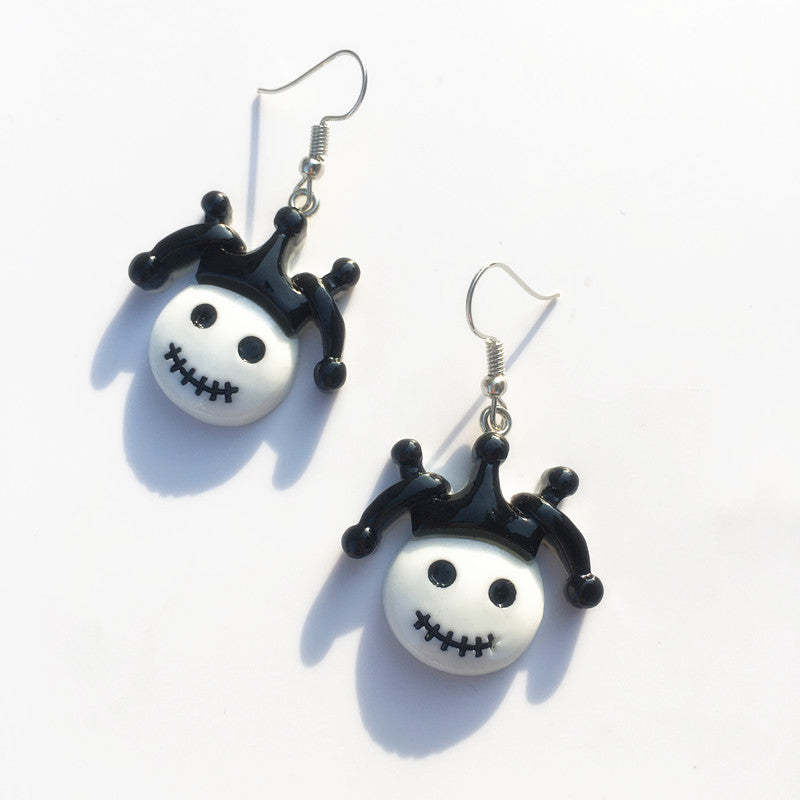 Pendientes colgantes de Halloween para mujer con murciélago, calabaza y zombi