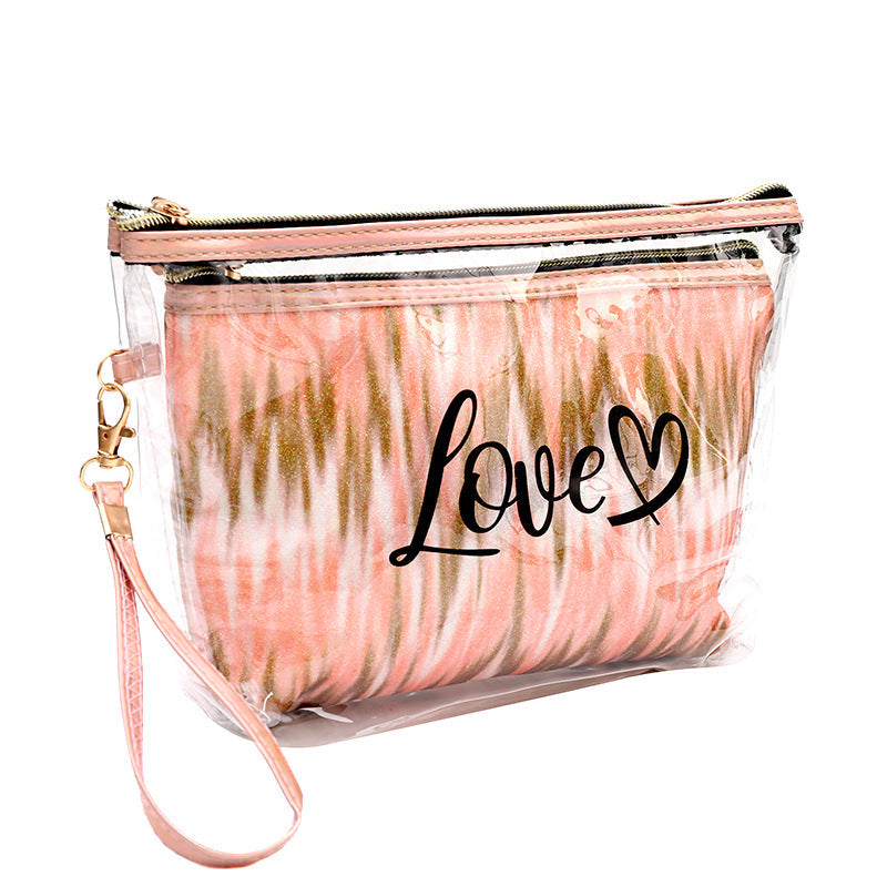2 In 1 Travel Tie-Dye Cosmetic Bag