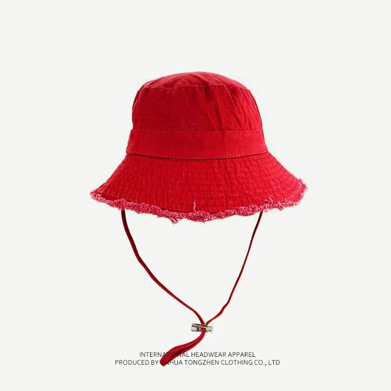 Sombrero de pescador plegable de color sólido informal para mujer
