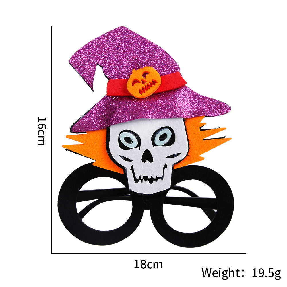 Décoration de fête d'Halloween avec des lunettes en plastique