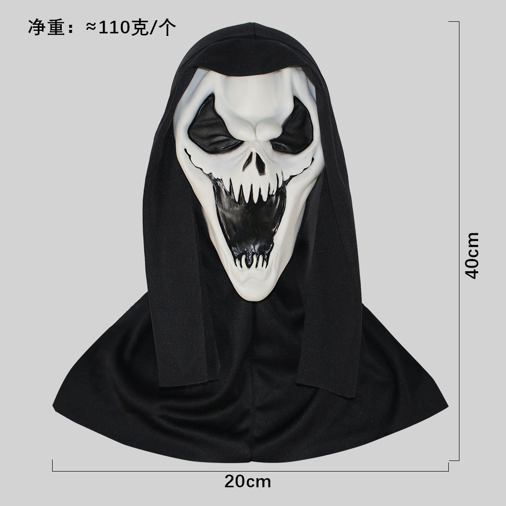 Máscara de calavera de látex blanca de Halloween Scream Horror