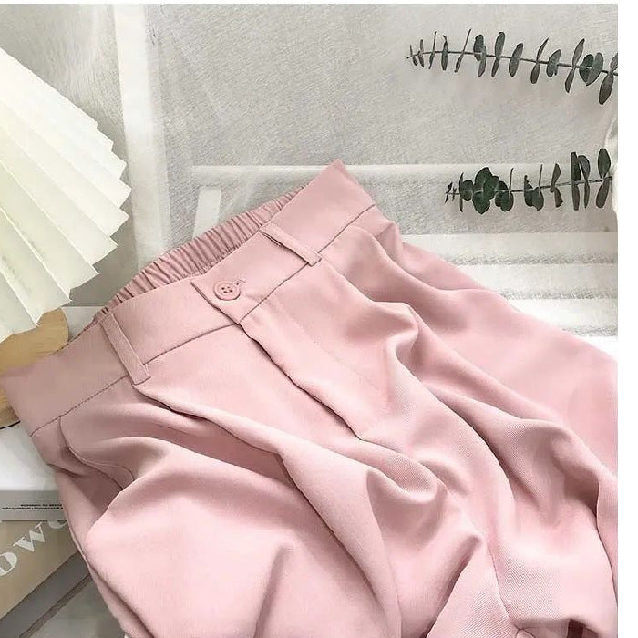 Women High Waist Loose Straight Wide Leg Pants