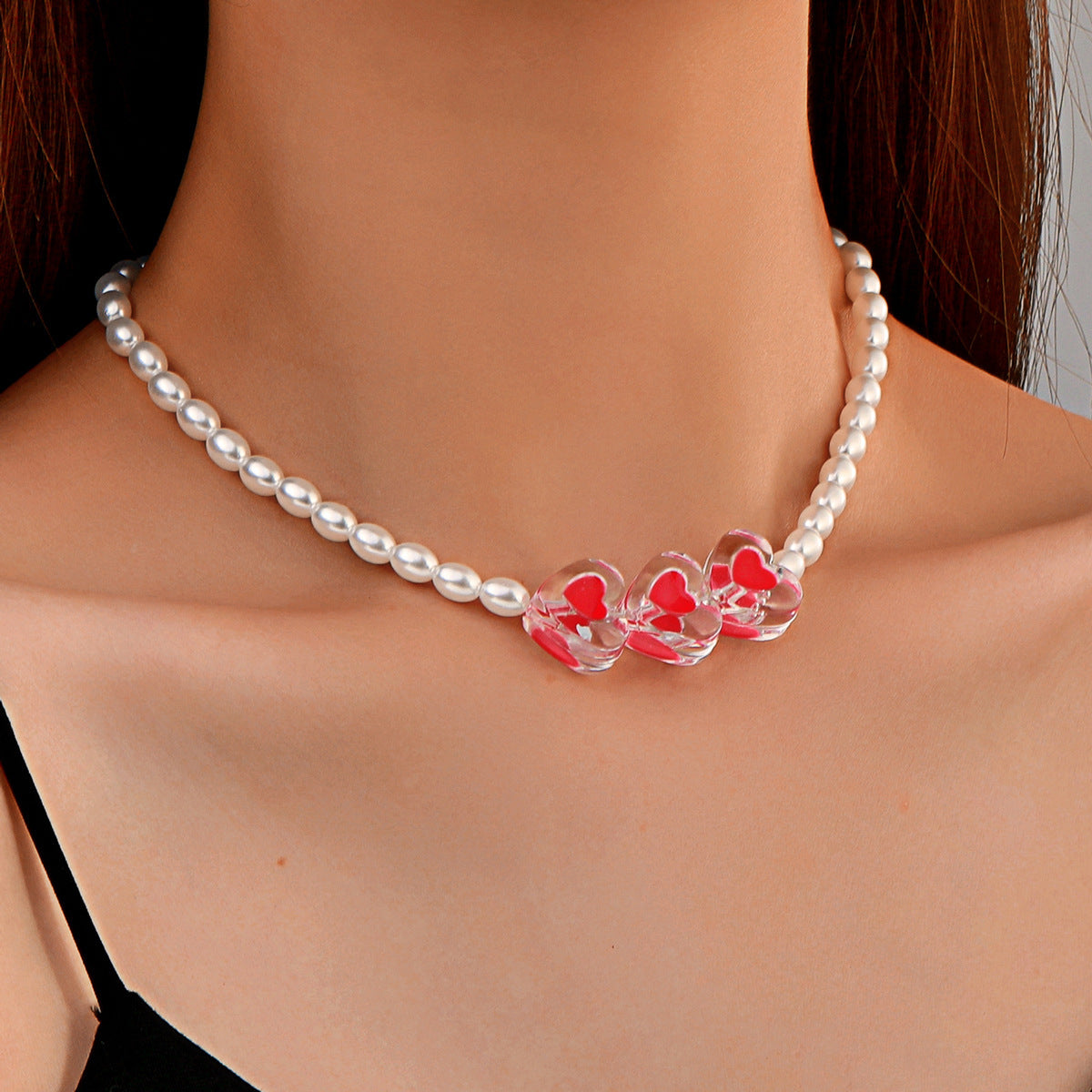 Collar bohemio de cuentas multicolores para mujer
