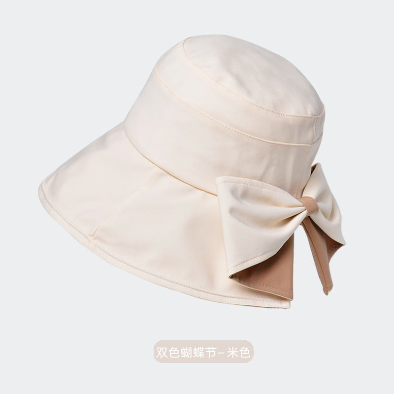 Chapeaux bobs pare-soleil à nœud de couleur unie pour femmes, à la mode pour l'été